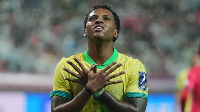 Rodrygo en la victoria de Brasil