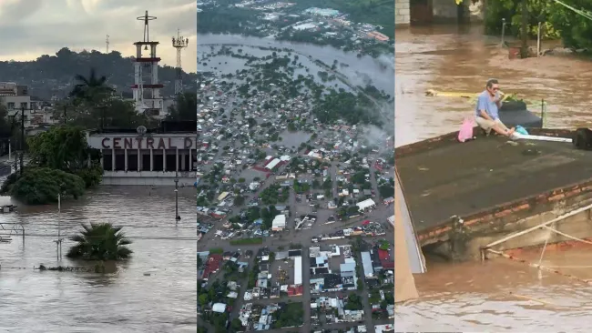 VIDEOS: Veracruz bajo el agua, caos por inundaciones y deslaves; más de 150 evacuados. Noticias en tiempo real