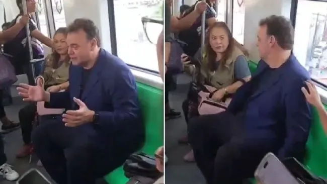 Faitelson sorprendió a los usuarios del metro regio