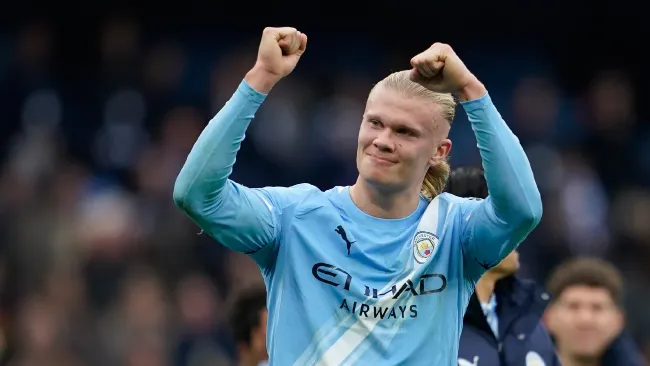 Erling Haaland continúa en plan grande y anota doblete en victoria del Manchester City sobre Everton