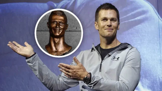 ¡Sin piedad! Tom Brady se burla de la estatua de Cristiano Ronaldo
