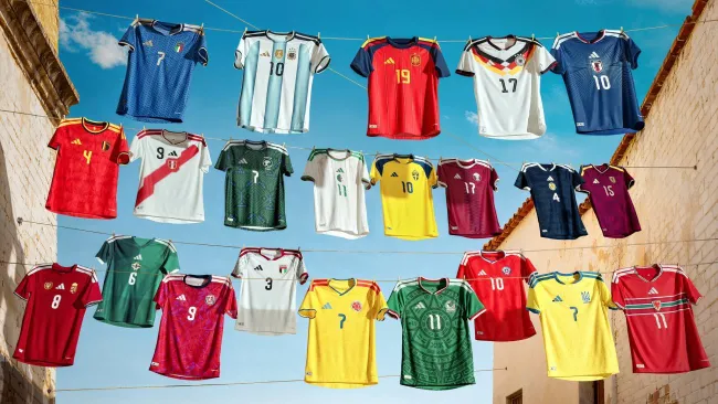 Adidas presentó las nuevas equipaciones de 22 selecciones rumbo al Mundial 2026