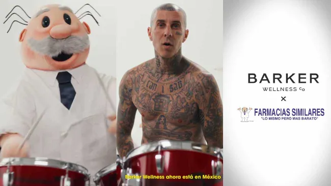 Travis Barker y el Dr. Simi lanzan colaboración épica: Barker Wellness llega a Farmacias Similares