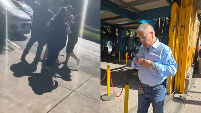 VIDEO: Guardia de CCH Vallejo agrede a estudiante en muletas y la avienta al piso 