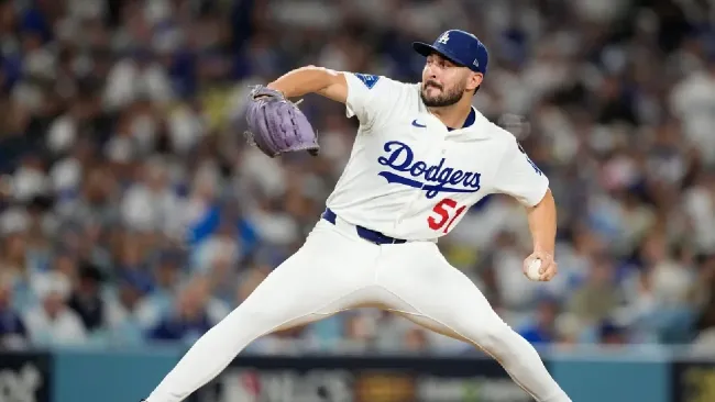 Alex Vesia, pelotero de Dodgers, informa el fallecimiento de su hija