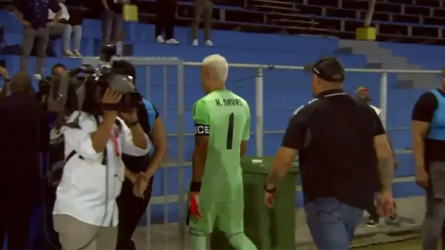 Navas fue el centro de la polémica tras su reacción tras perder contra Haiti