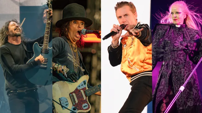 Las canciones fueron un viaje por el tiempo dentro del Autódromo Hermanos Rodríguez