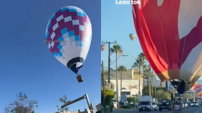 Aterrizajes de emergencia en León: globos del FIG 2025 descienden en plena vialidad