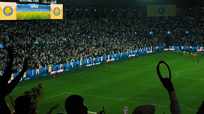 Así se vio desde la tribuna el golazo de CR7