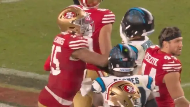 ¡Golpe bajo! Tre’von Moehrig crea pelea con Jauan Jennings por 'golpe ilegal'