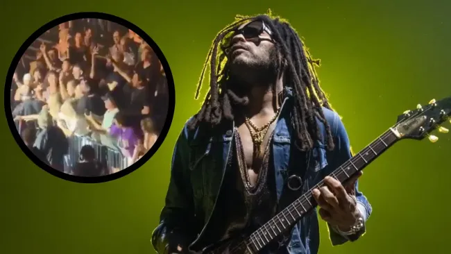 Lenny Kravitz pierde cuatro rastas en pleno concierto y su reacción sorprende al público