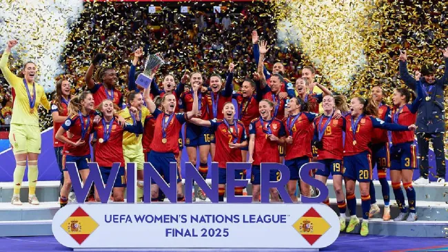¡Bicampeonas! España Femenil goleó a Alemania para levantar la UEFA Nations League. Noticias en tiempo real