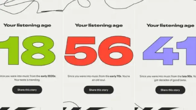 Spotify Wrapped 2025 estrena la “Edad Sonora”: así puedes ver tu resultado