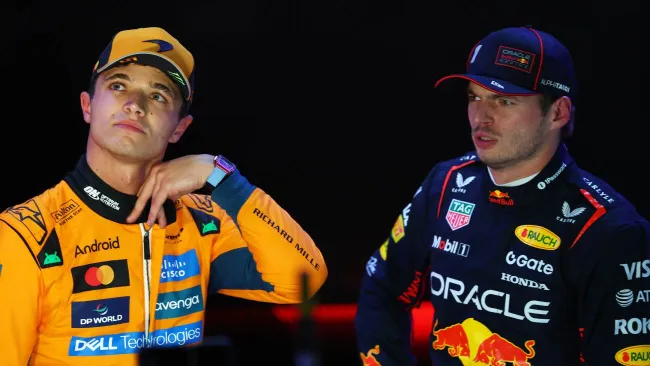 Lando Norris y Max Verstappen