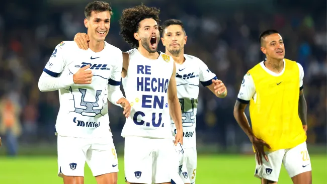 Festejo de Huerta en Cuartos de Final ante Chivas