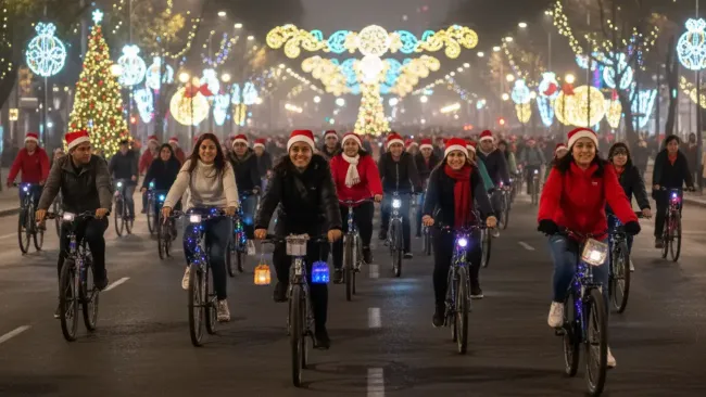 CDMX se prepara para el Paseo Nocturno Navidad 2025: todo lo que debes saber para subirte a la rodada
