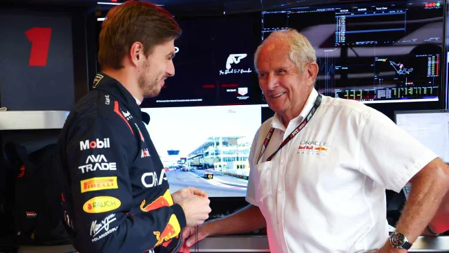 Max Verstappen y Helmut Marko