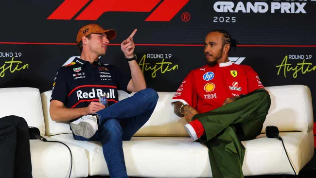 Max Verstappen y Lewis Hamilton