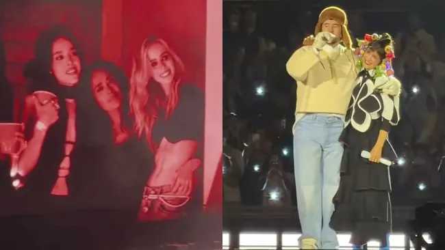 El concierto del Conejo Malo estuvo lleno de estrellas que no pararon de bailar todas las canciones.