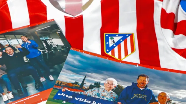 Cholo Simeone visitó hospital madrileñ