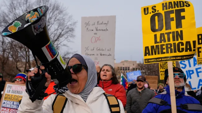 El mundo se está manifestando por las acciones de Estados Unidos.