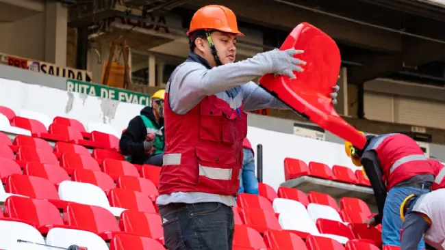 Estadio Banorte se pinta de Rojiblanco
