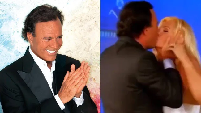 VIDEO: Reviven acoso de Julio Iglesias a presentadora durante transmisión en vivo por TV