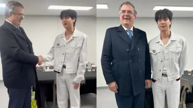 El fan número 1 del ARMY mexicano: Marcelo Ebrard y su momento con Jin