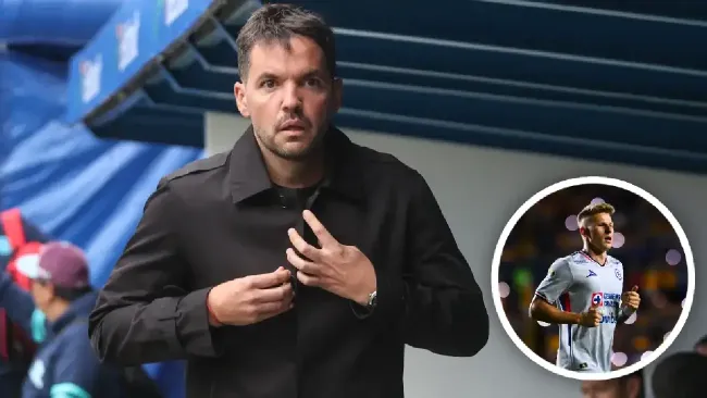 Nicolás Larcamón y Mateusz Bogusz