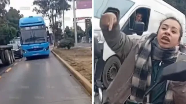 La chica, que tampoco portaba casco, fue insultada por los automovilistas.