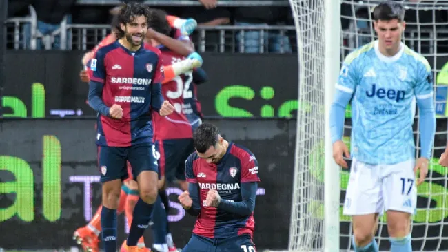 Cagliari sorprende y vence a la Juventus