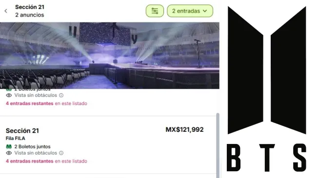 Boletos de BTS en México se revenden hasta en 120 mil pesos tras agotarse la preventa