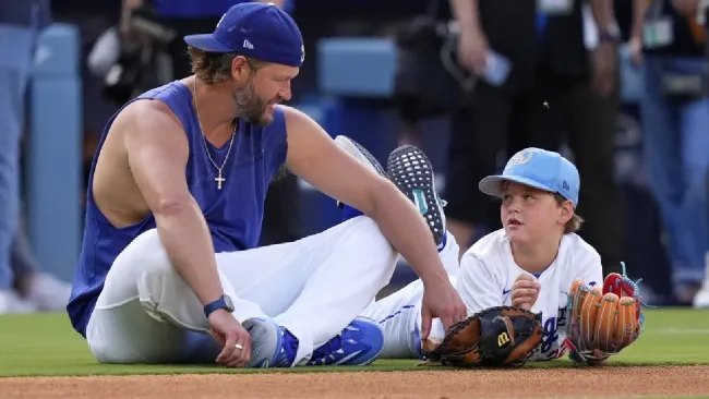 Clayton Kershaw con su familia