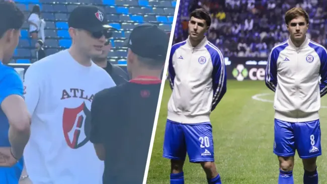 Los tres personajes están presentes en el duelo amistoso entre Atlas y Cruz Azul