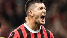Luka Jovic, en su etapa con el AC Milan