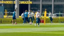 Allan Saint-Maximin tuvo su primer entrenamiento