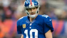 Eli Manning, quarterback y líder los Gigantes