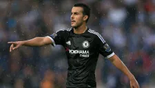 Pedro en su debut con el Chelsea