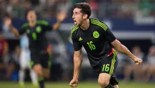 Herrera celebra tras anotar contra Argentina