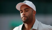 James Blake, en un partido en 2013