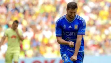 Gignac festeja un gol contra el América