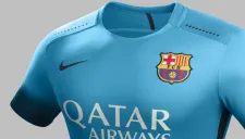 Camiseta azul del FC Barcelona