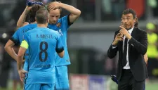 Luis Enrique da indicaciones a sus jugadores