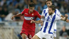 Illarramendi busca el balón en juego contra el Espanyol