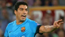 Luis Suárez durante un partido del Barcelona
