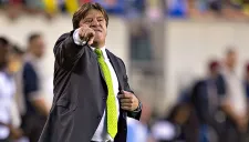 Herrera, en un partido de la Selección Mexicana