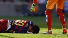 Messi, lesionado en partido contra Las Palmas