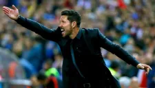 Simeone en el encuentro contra Real Madrid