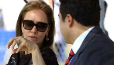 Angélica Fuentes durante un evento