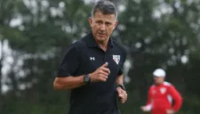 Osorio en una práctica con el Sao Paulo